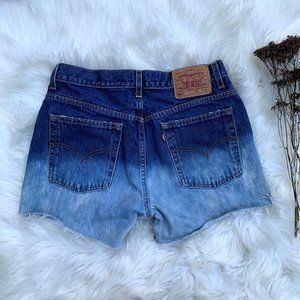 🌑 S O L D 🌑 
Handcrafted Levi’s 505 Cutoffs